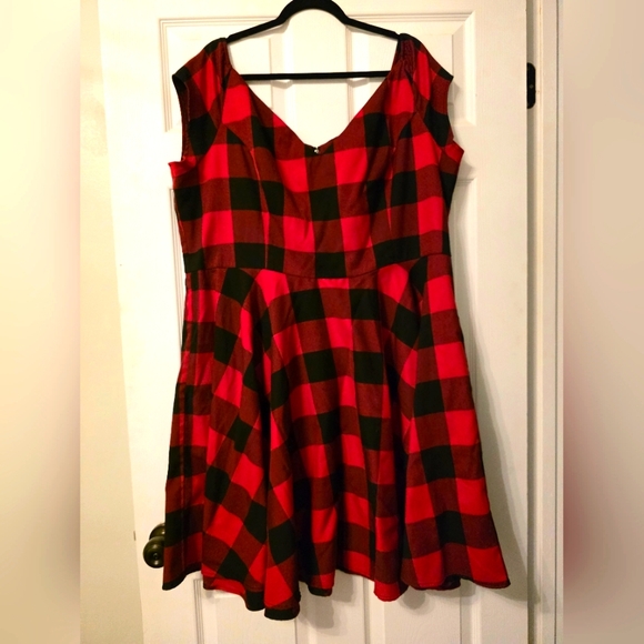 Hell Bunny Dresses & Skirts - Hell Bunny Red and Black Checkered Mini Dress